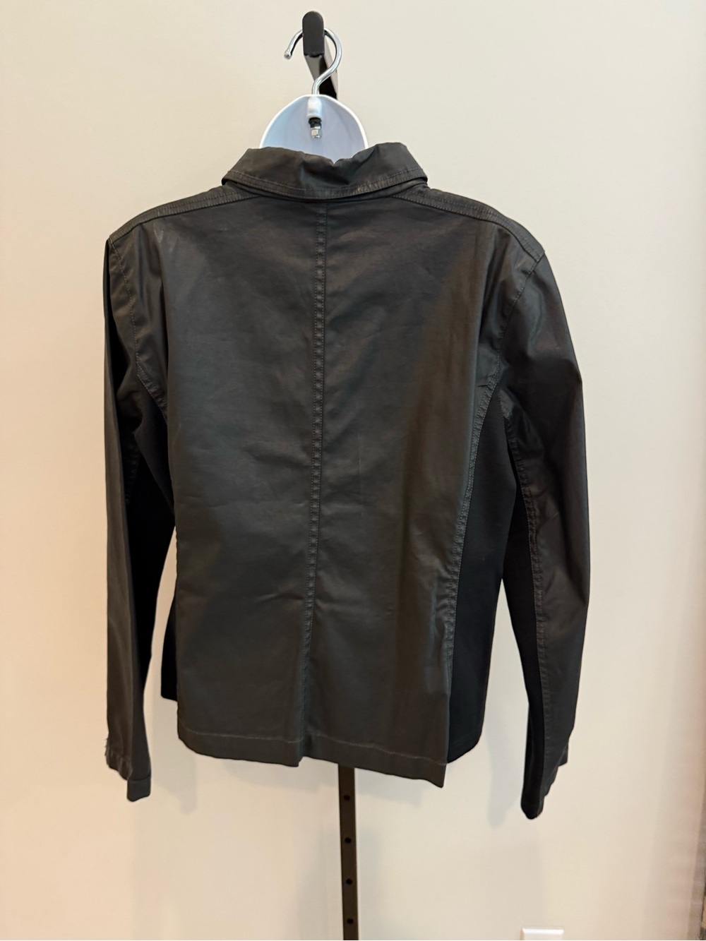 Eileen Fisher Womens Asymmetrical Zip Black Jacket - Picture 2 of 6